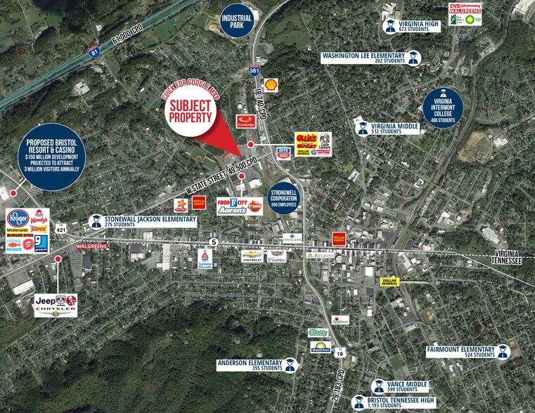 13251363 Euclid Ave, Bristol, VA 24201 Freestanding For Sale