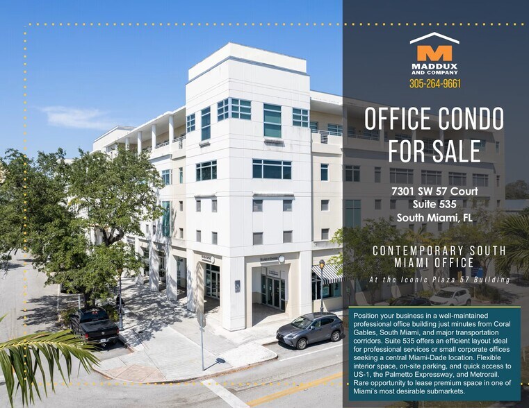 More Photos Of 7301 SW 57th Ct, South Miami Office For Sale