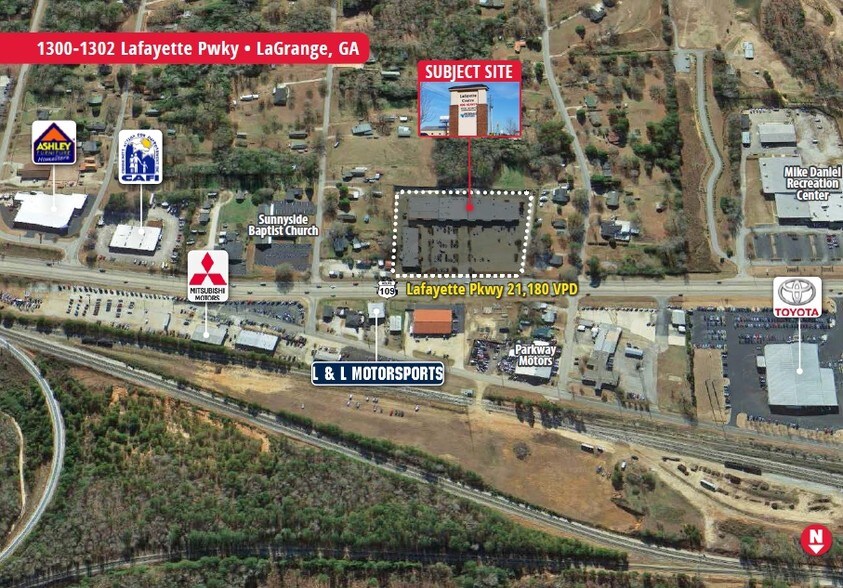 More Photos Of 1300-1302 Lafayette Pky, Lagrange Storefront For Lease