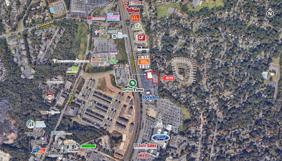 More Photos Of 7301 South Blvd, Charlotte Auto Dealership For Lease