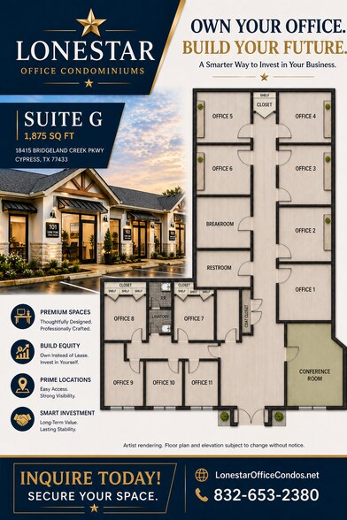More Photos Of 18415 Bridgeland Creek Pkwy, Cypress Business Park For Sale