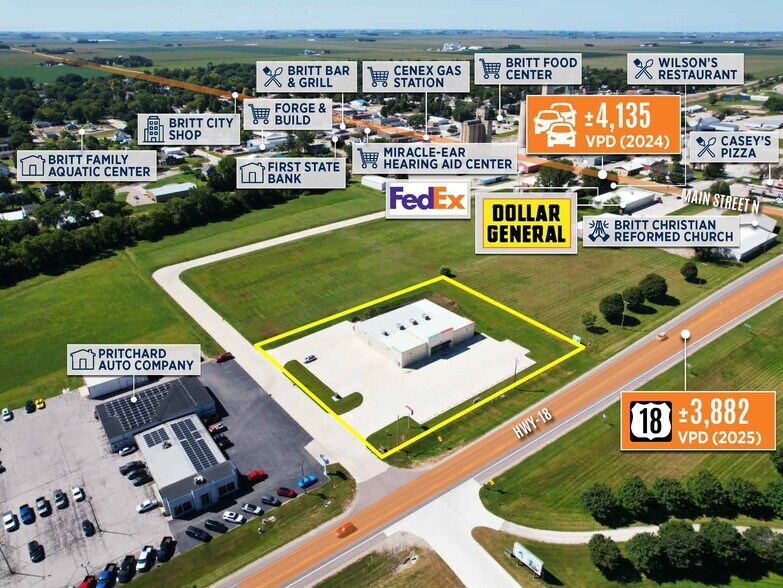 More Photos Of 970 Highway 18, Britt Freestanding For Sale