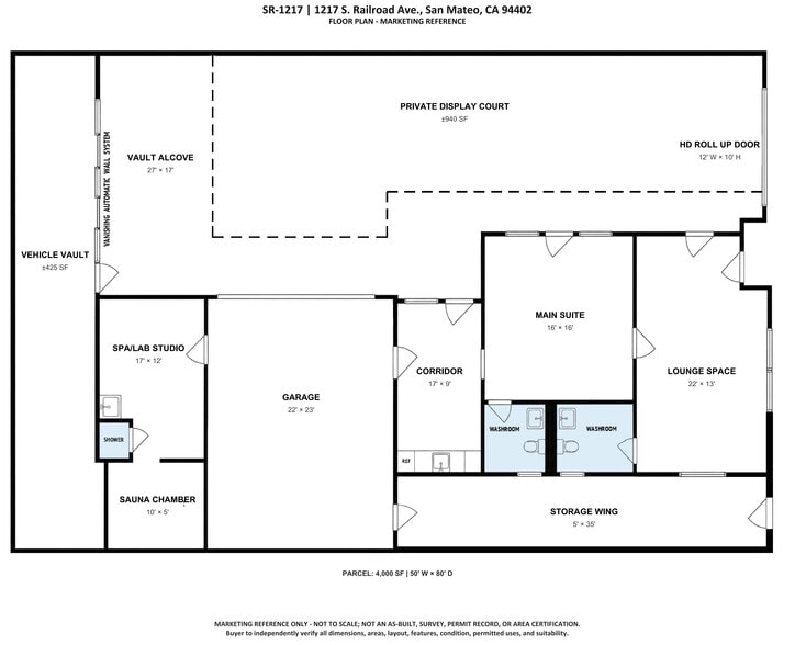 More Photos Of 1217 S Railroad Ave, San Mateo Showroom For Sale