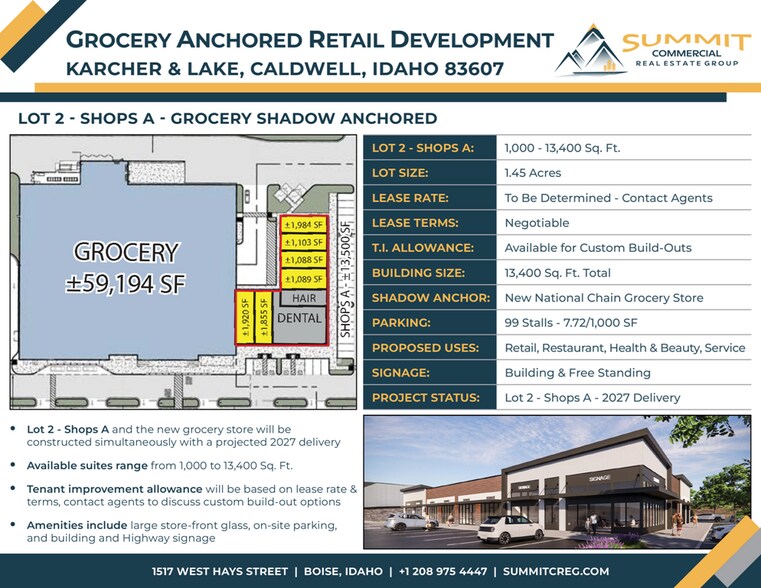 More Photos Of Karcher Rd & Lake Ave, Caldwell General Retail For Lease