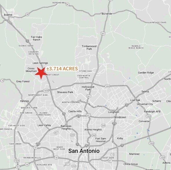 More Photos Of IH-10 & Cresta Bella, San Antonio Land For Sale