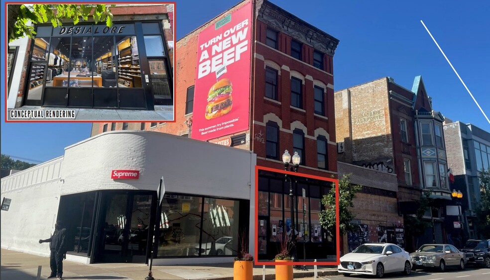 Primary Photo Of 1440 N Milwaukee Ave, Chicago Storefront Retail Residential For Lease