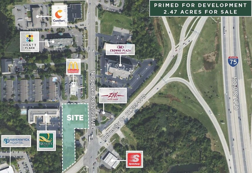 Primary Photo Of 1451 N Opdyke Rd, Auburn Hills Land For Sale