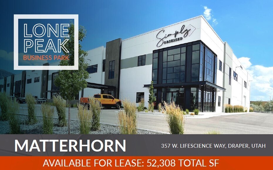 More Photos Of 357 W Life Science Way, Draper Warehouse For Lease