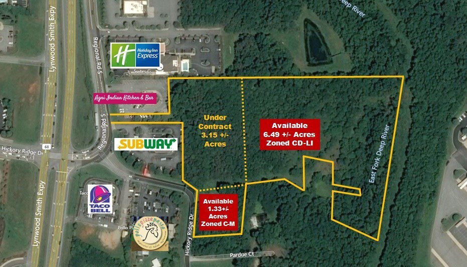 Primary Photo Of 605 S Hickory Ridge Rd, Greensboro Land For Sale