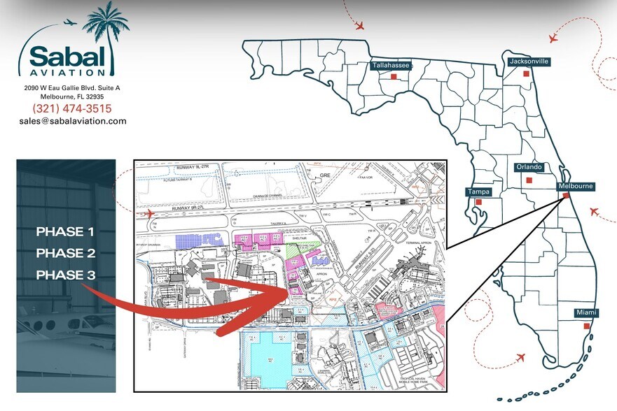 More Photos Of 805 Tower Access Rd, Melbourne Airplane Hangar For Sale