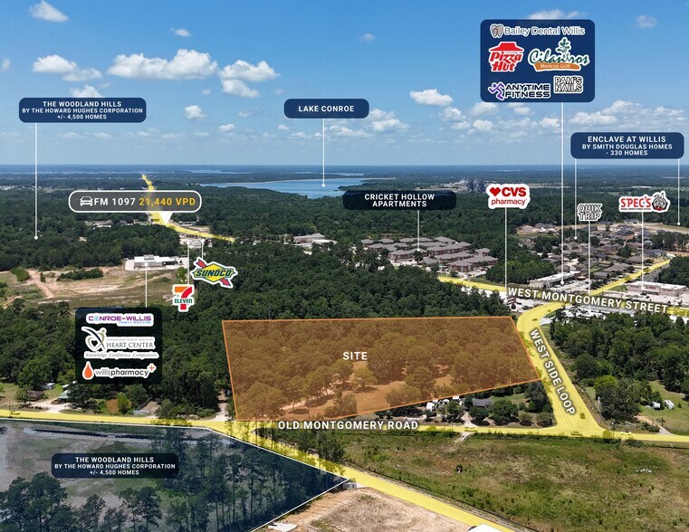 More Photos Of 12121 Old Montgomery Rd, Willis Land For Sale