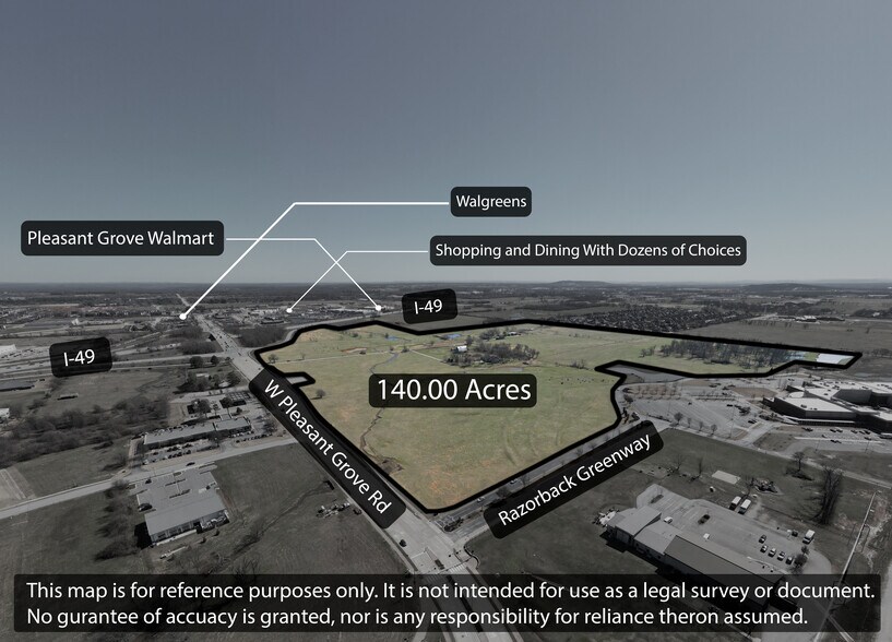 More Photos Of I-49 & Pleasant Grove Rd, Rogers Land For Sale