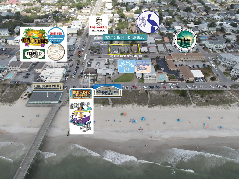 More Photos Of 109-113 117 Fort Fisher Blvd N, Kure Beach, Kure Beach Land For Sale
