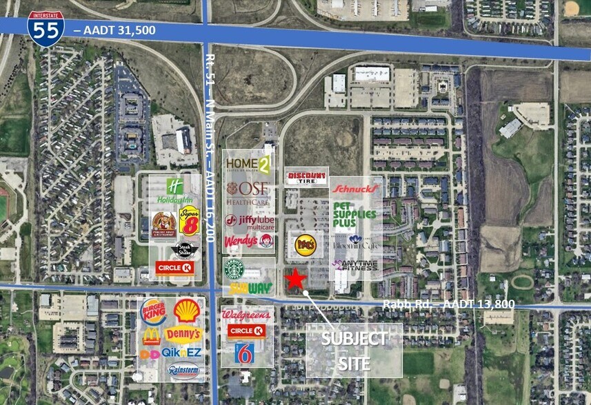 More Photos Of 500 W. Raab Rd, Normal Storefront For Lease