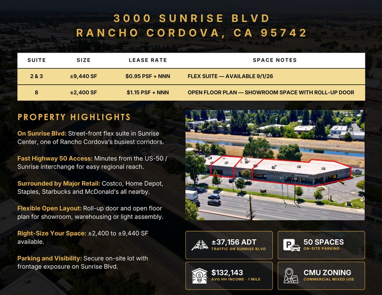 More Photos Of 3000 Sunrise Blvd, Rancho Cordova Service For Lease