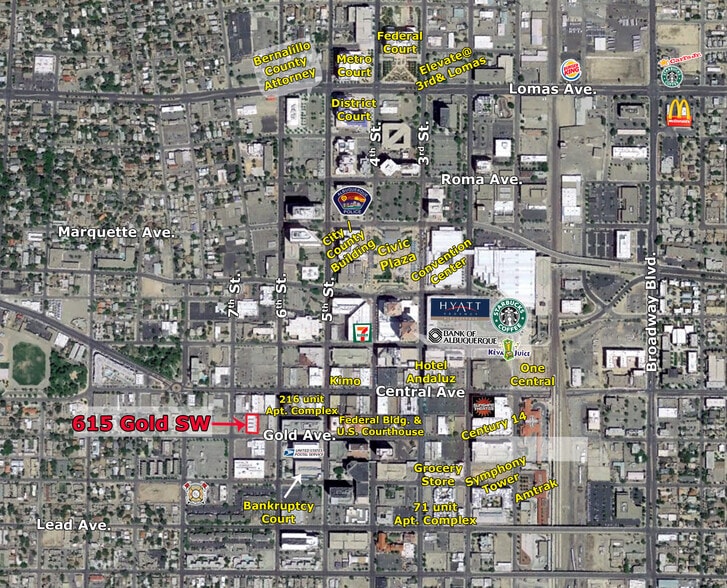 More Photos Of 615 Gold Ave SW, Albuquerque Storefront For Lease