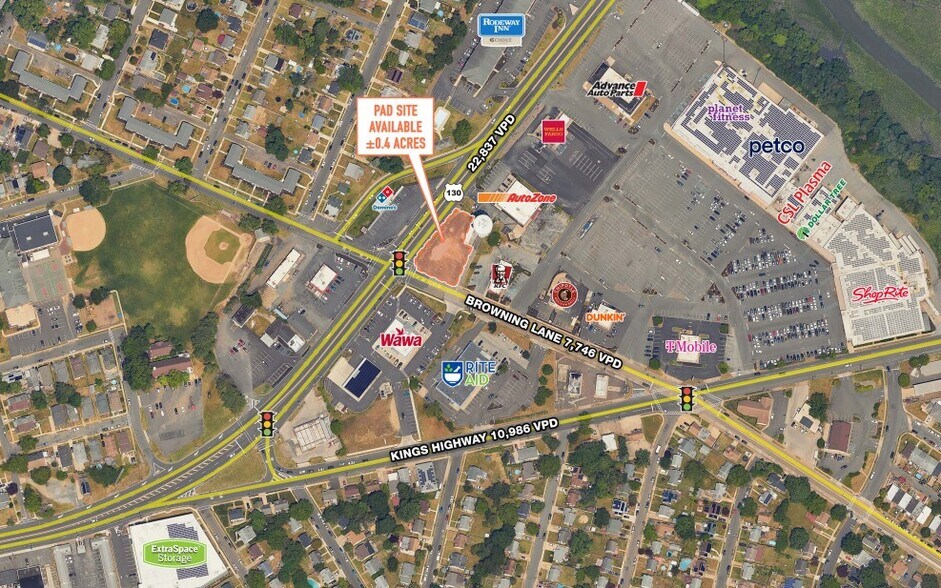 More Photos Of Route 130 @ Browning Lane, Brooklawn Land For Lease