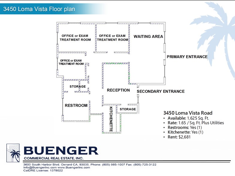 More Photos Of 3450-3454 Loma Vista Rd, Ventura Medical For Lease