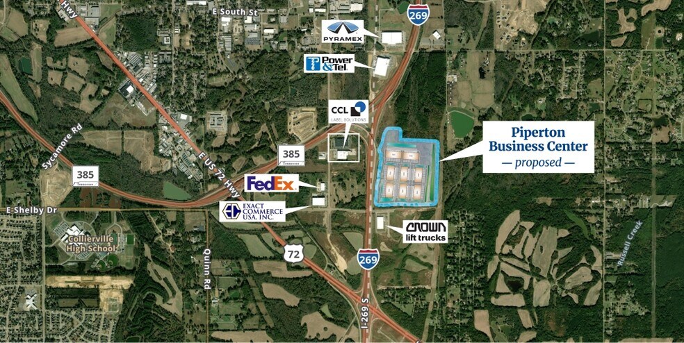 More Photos Of Hwy 385 at I-269, Piperton Warehouse For Lease