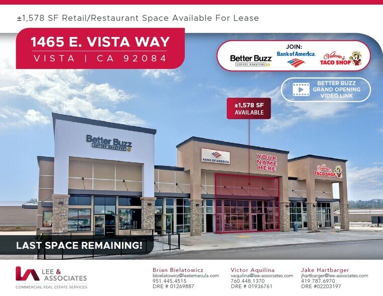 Primary Photo Of 1465 E Vista Way, Vista Freestanding For Lease