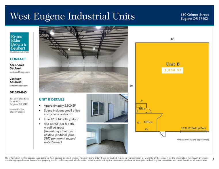 More Photos Of 180 Grimes St, Eugene Service For Lease