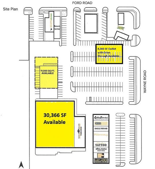 More Photos Of 35499-35511 Ford Rd, Westland Unknown For Lease