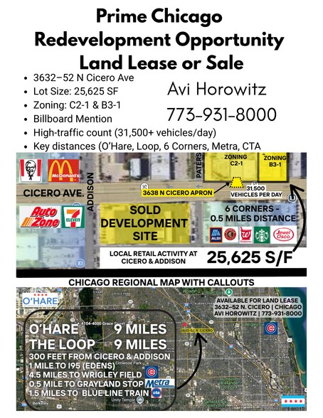 More Photos Of 3632 N Cicero Ave, Chicago Showroom For Sale