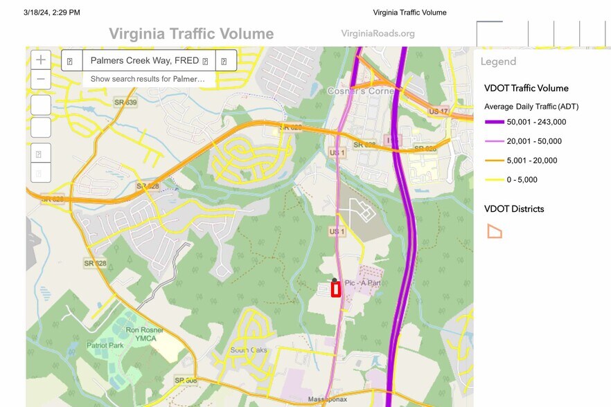 More Photos Of Patriot Hwy & Palmers Creek Way, Fredericksburg Land For Sale