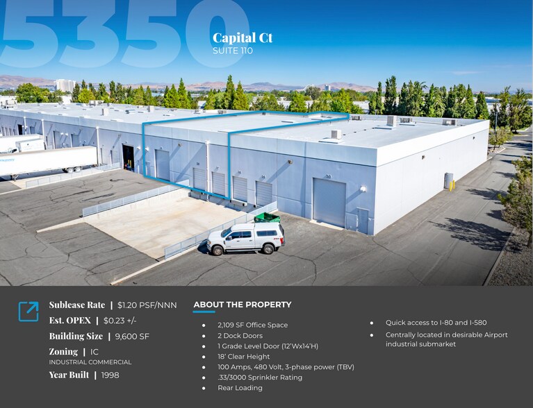 More Photos Of 5350 Capital Ct, Reno Warehouse For Lease