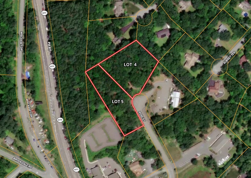 Primary Photo Of Rt 611 & Rose St @ Rose St, Scotrun Land For Sale