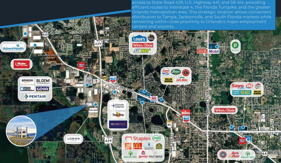 More Photos Of 3040 Shelby Industrial Dr, Apopka Distribution For Lease