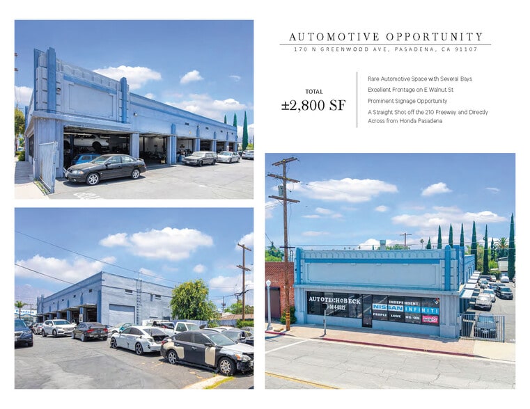 More Photos Of 1880-1920 Walnut St, Pasadena Auto Repair For Lease