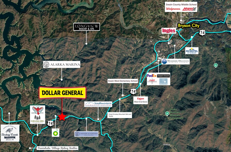 More Photos Of 7164 US-19, Bryson City General Retail For Sale