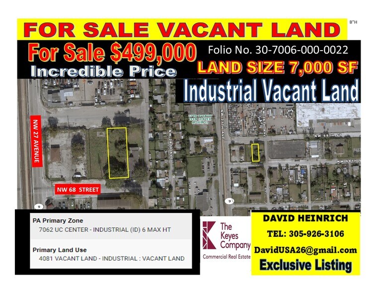 Primary Photo Of 2622 NW 68th St, Miami Land For Sale
