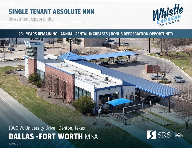 Primary Photo Of 1900 W University Dr, Denton Carwash For Sale