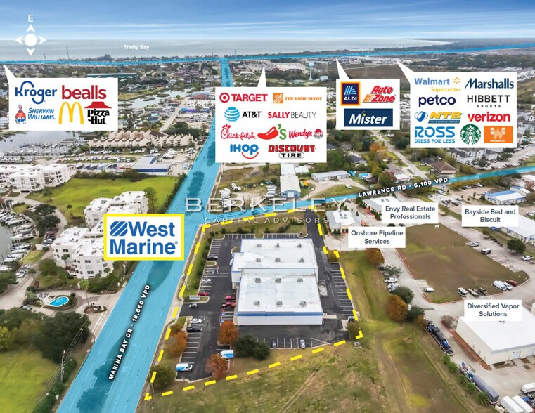 More Photos Of 1401 Marina Bay Dr, Kemah Freestanding For Sale