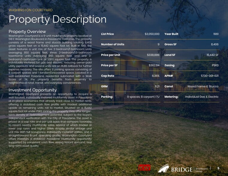 More Photos Of 518 E Washington Blvd, Pasadena Apartments For Sale