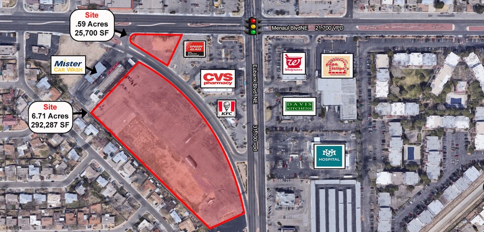 More Photos Of 2105-2113 Eubank NE, Albuquerque Land For Lease