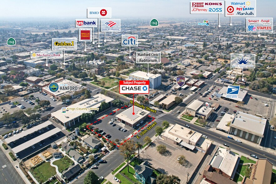 Primary Photo Of 421 N Douty St, Hanford Bank For Sale