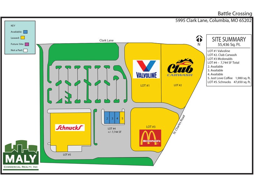 More Photos Of 5414 Clark Lane, Columbia General Retail For Lease