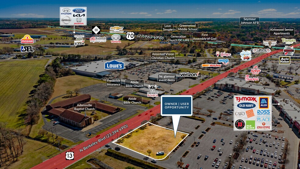 More Photos Of 1305 N Berkeley Blvd, Goldsboro Land For Lease