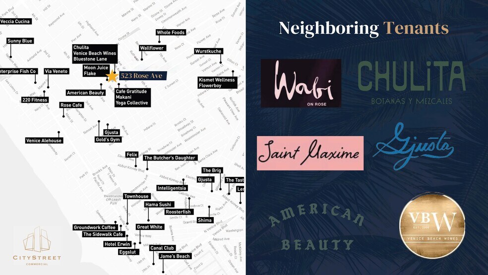 More Photos Of 523 Rose Ave, Venice Restaurant For Lease