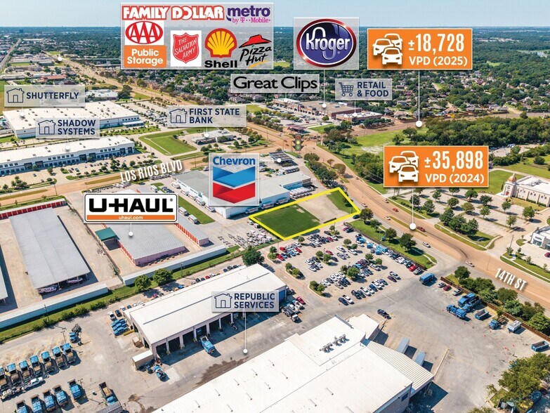 More Photos Of 4120 14th St, Plano Land For Lease