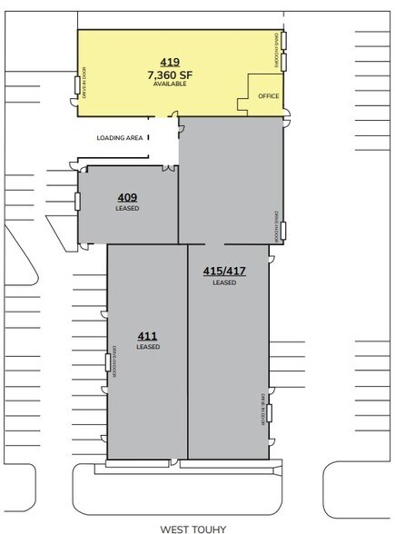 More Photos Of 413 W Touhy Ave, Des Plaines Showroom For Lease