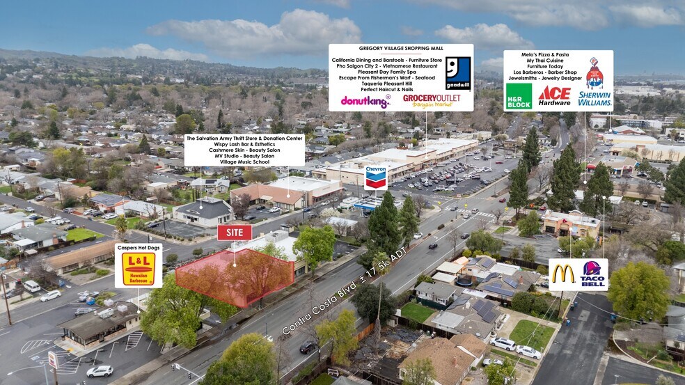 More Photos Of 1725-1745 Contra Costa Blvd, Pleasant Hill General Retail For Lease