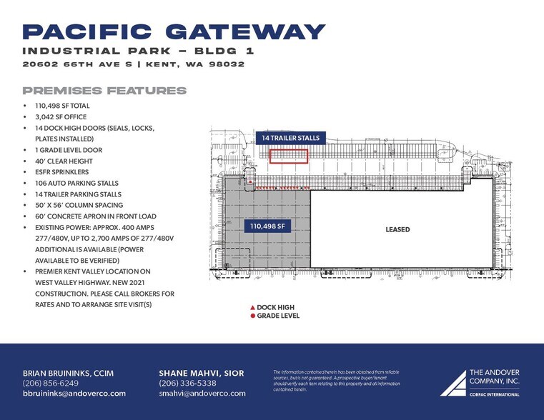 More Photos Of West Valley Hwy, Kent Distribution For Lease
