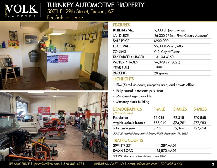 More Photos Of 5071 E 29th St, Tucson Auto Repair For Lease