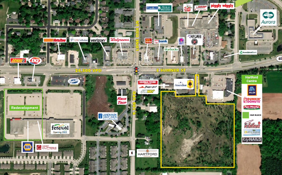 Primary Photo Of SE Quadrant Of Highway 60, Hartford Land For Sale