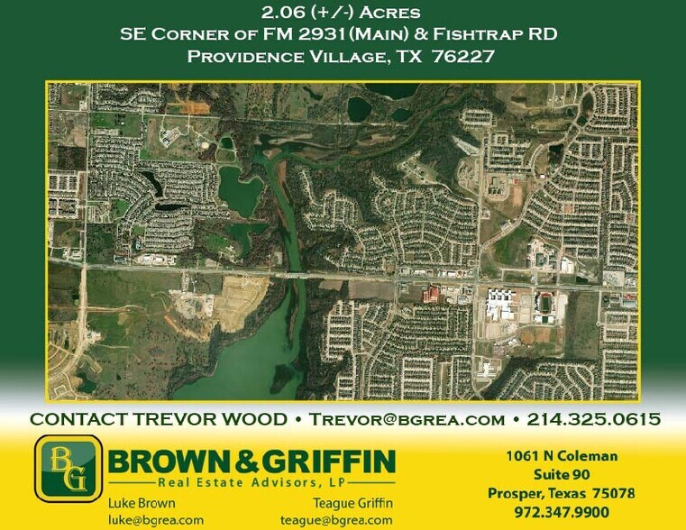 More Photos Of 1481 Main Street, Providence Village Land For Sale