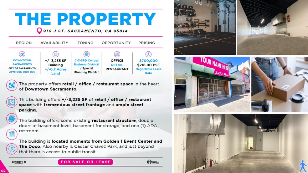 More Photos Of 910 J St, Sacramento Storefront For Lease